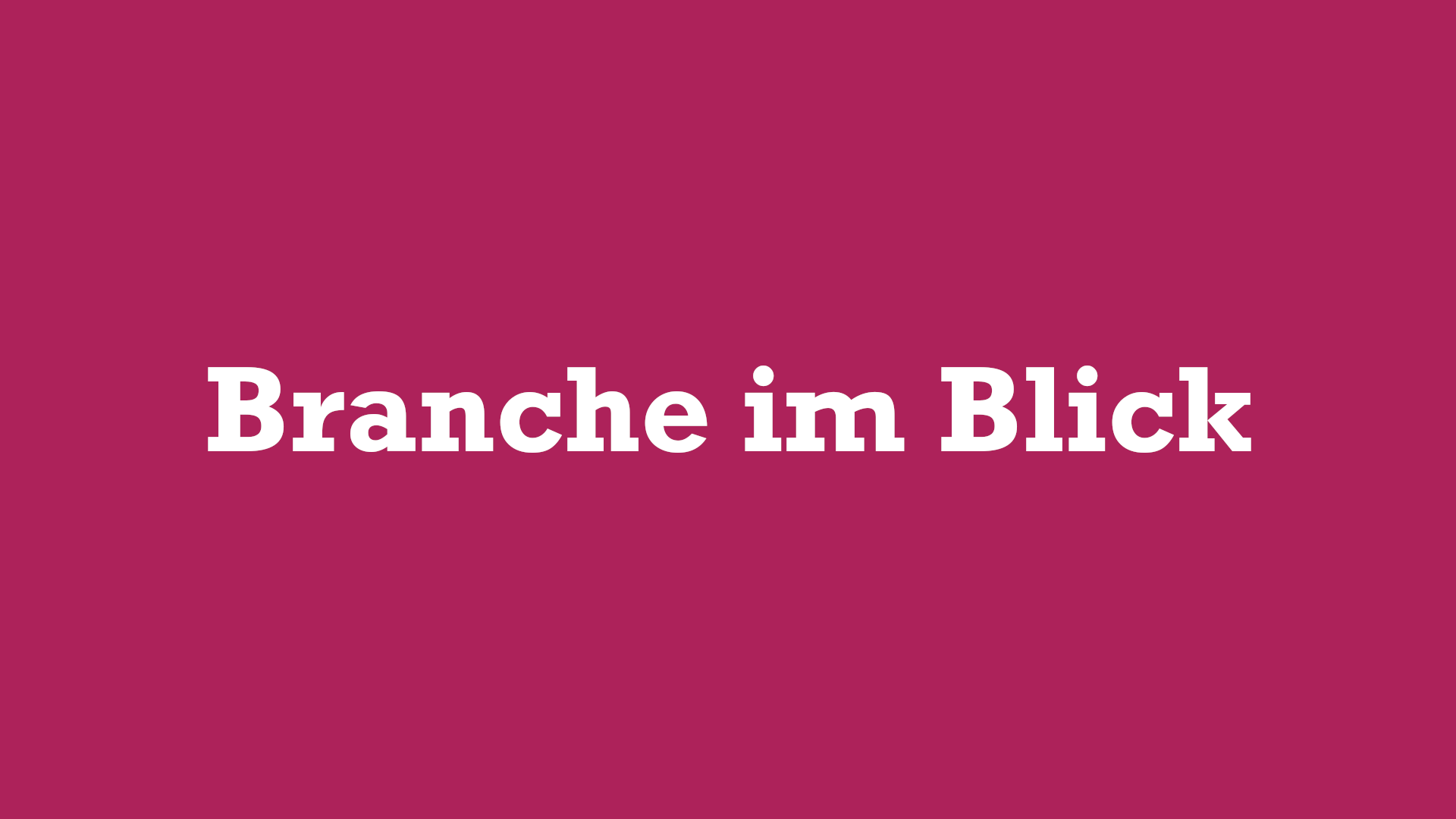 Rückblick Winter 2020/2021: Branchenfindung